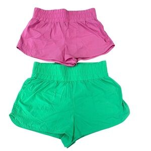 Joy Lab Women's Pink Running Shorts Green and Pink M